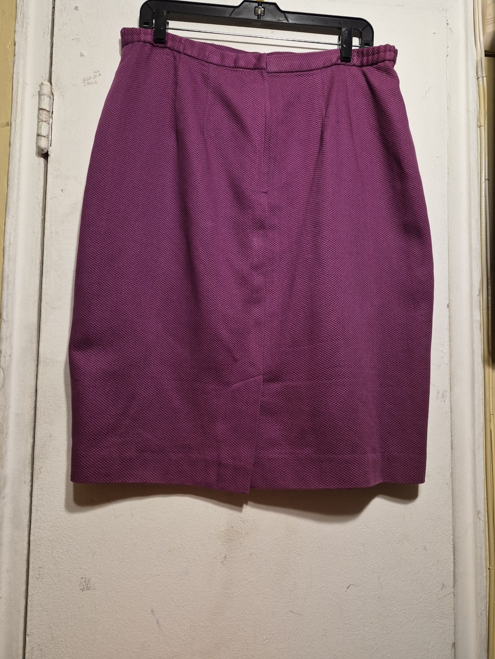 Rickie Freeman For Terijon Suit-Skirt Purple Textured A-Line Skirt SZ 16